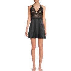 Elastane/Lycra/Spandex Negligées Wacoal Women's Center Stage Chemise, Black/Graphite