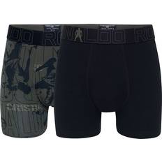 Schwarz Boxershorts JBS Ronaldo Boxershorts 2-pak Sort/Grøn 13-15 år 158-170 Boxershorts