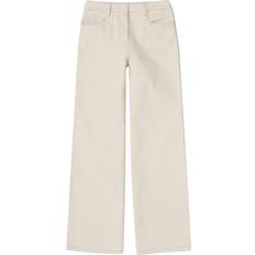 Prada Tøj Prada Ivory Canvas Wide Trousers