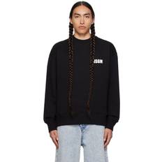 MSGM Logo Crew Neck Sweatshirt - Black