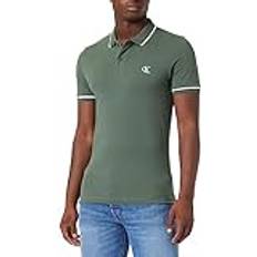 Calvin Klein Algodón Polos Calvin Klein Jeans Slim Manga Corta Verde Oscuro - Green/White