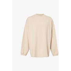 Fear of God Dam T-shirts Fear of God Essentials Mens Heather Essentials Brand-print Cotton-jersey T-shirt