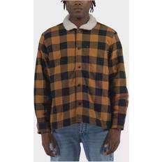 Gelb - Overshirts Jacken Timberland men's tartan buffalo jacket with sherpa lining Ocher