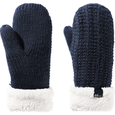 Blau - Damen Handschuhe Jack Wolfskin Damen HIGHLOFT Knit Mitten W Handschuh, Night Blue