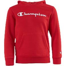 Red - Unisex Jumpers Champion Hooded Sweatshirt Junior - Red