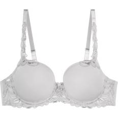 Triumph Underwired Lace Embroidered T-Shirt Bra - Platino