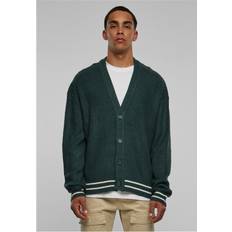 5XL Koftor Urban Classics Herr Sporty Boxy Cardigan Sweater, Bottlegreen, XXL, Flaskgrön