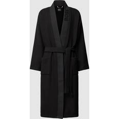 Herren Morgenmäntel & Bademäntel BOSS Herren Bademantel WAFFLE KIMONO schwarz