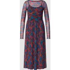 Esprit Kjoler Esprit Sommerkleid, 3/4-lang, Layer-Look, für Damen, blau
