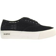 SeaVees Legend Sneaker Platform Portal Black Womens Trainers Leather archived