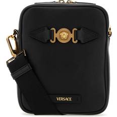 Versace Taschen Versace Black Leather Medusa Biggie Crossbody Bag