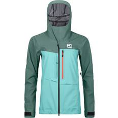 Skifahren - Türkis Jacken Ortovox Damen Ravine Shell Jacke tuerkis