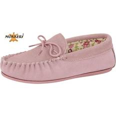 Chaussons Mokkers LILY Ladies Suede Moccasins Pink: