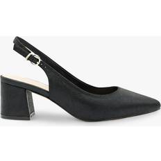 Imelda Shimmer Mid Heel Block Heel, Black