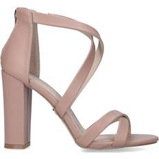 Vegan Sandals 'Faun' Heels Pale Pink