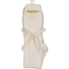 MarMar Copenhagen Undertøj Børnetøj MarMar Copenhagen MarMar Knee Socks Pointelle Gentle White 0101 hvid 16-18