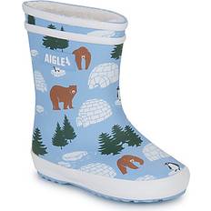 Girls Wellingtons Aigle Wellington Boots Baby Flac F PT2 - Blue
