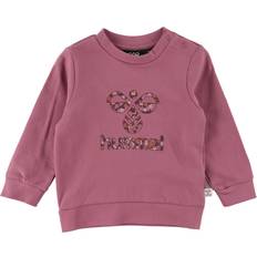 3-6M Sweats Hummel Sweat-shirt Lime Deco - Rose