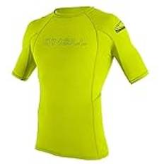 Unisex Våddragtsdele O'Neill Basic Skins Youth Short Sleeve Rash Vest Lime-Age Age