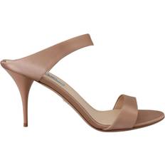 Prada Pumps Prada Rose Gold Leather Sandals Stiletto Heels Open Toe Shoes EU40/US9.5