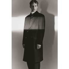 H&M Men Coats H&M Men Black Double-breasted wool-blend coat
