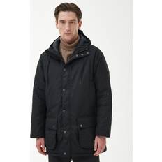 Barbour Hooded Beaufort Wax Jacket - Black Slate