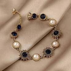 Dam - Plast Armband Shein Faux Pearl Decor Bracelet