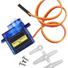 Mmobiel SG90 9g Micro Servo Motor Kit for RC DroneCarAirplaneHelicopterVehiclesRobotsCompatible with Arduino Projects and Raspberry Pi Incl Screws and 3 Servo