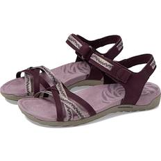 Merrell Sandals Merrell Women's Terran Cush Cross Sandals, Burgundy