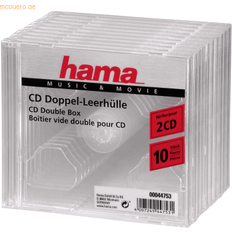 CD- & Vinyl-Aufbewahrung CD-Doppel-Leerhülle Standard, 10er-Pack, transparent