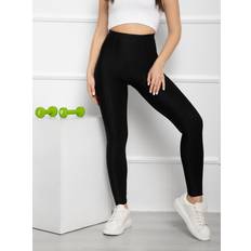 Pelle Pantaloni Dondup Leggings Snellenti Con Corsetto Nero Issa Plus