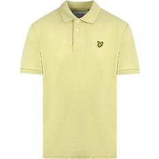 Green Polo Shirts Lyle & Scott Natural Green Plain Polo Shirt