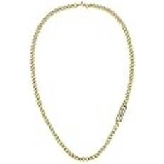 Lacoste District Necklace One Yellow Gold And Black