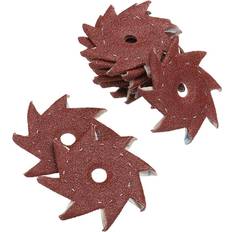 GZUK 50Pcs 320 Grit Octagonal Abrasive Sandpaper Double Layer Sanding Buffing Tool