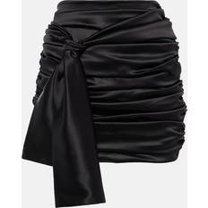 XXS Skirts Dolce & Gabbana Black Bow Miniskirt IT