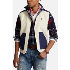 Man - Polo Kleding Polo Ralph Lauren Hi-Pile Fleece Vest - Wintercream/Newport Navy