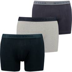 Unterhosen Scotch & Soda Pack Herringbone Boxer Brief Blue