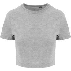 AWDis Just Ts Girlie Tri-Blend Cropped T-Shirt Grey