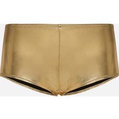 Goud Jumpsuits & Overalls Dolce & Gabbana Foiled Jersey Low-Rise Panties Gold