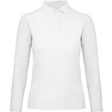 Multicoloured - Women Polo Shirts B&C Collection ID.001 Long Sleeve Polo White