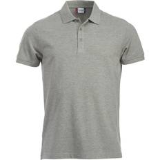 Clique Men Polo Shirts Clique Classic Lincoln Melange Polo Shirt Grey