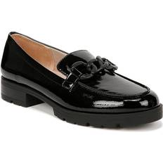 Wide Fit Low Shoes LifeStride London Loafer Shoes Black Faux Leather