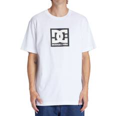 DC Tops DC XL, White Shoes Mens Square Star Fill Short Sleeve Crew Neck Cotton T-Shirt Top Tee