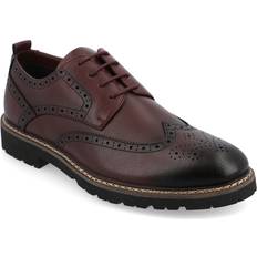 Men - Red Oxford Vance Co. Campbell Wingtip Oxford Men's Red Oxfords Wingtip