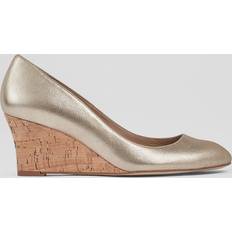 LK Bennett Shoes LK Bennett L.K.Bennett Eevi Wedge Heel Leather Court Shoes