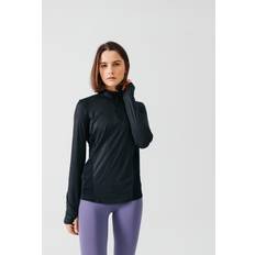 Decathlon Decathlon Running ½-Zip Long-Sleeved T-Shirt Dry Black