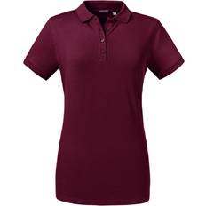 Multicoloured - Women Polo Shirts Russell Tailored Stretch Polo Burgundy