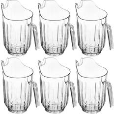 Beverage Dispensers DecorRack DecorRack Clear Pitchers Soda Juice Water Pitcher Beverage Dispenser