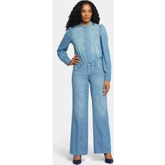 Purple Jeans NYDJ Women's Teresa Wide Leg Jeans in Crown, Regular, Denim