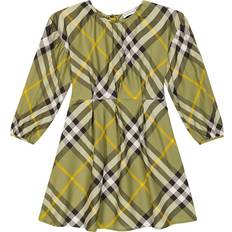 Burberry Klänningar Burberry Kids Check cotton dress green